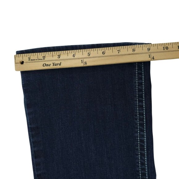 Ariat R.E.A.L. Mid Rise Boot Cut Jeans Womens 32 Thick Stitch Stretch 5 Pocket - Picture 6 of 14